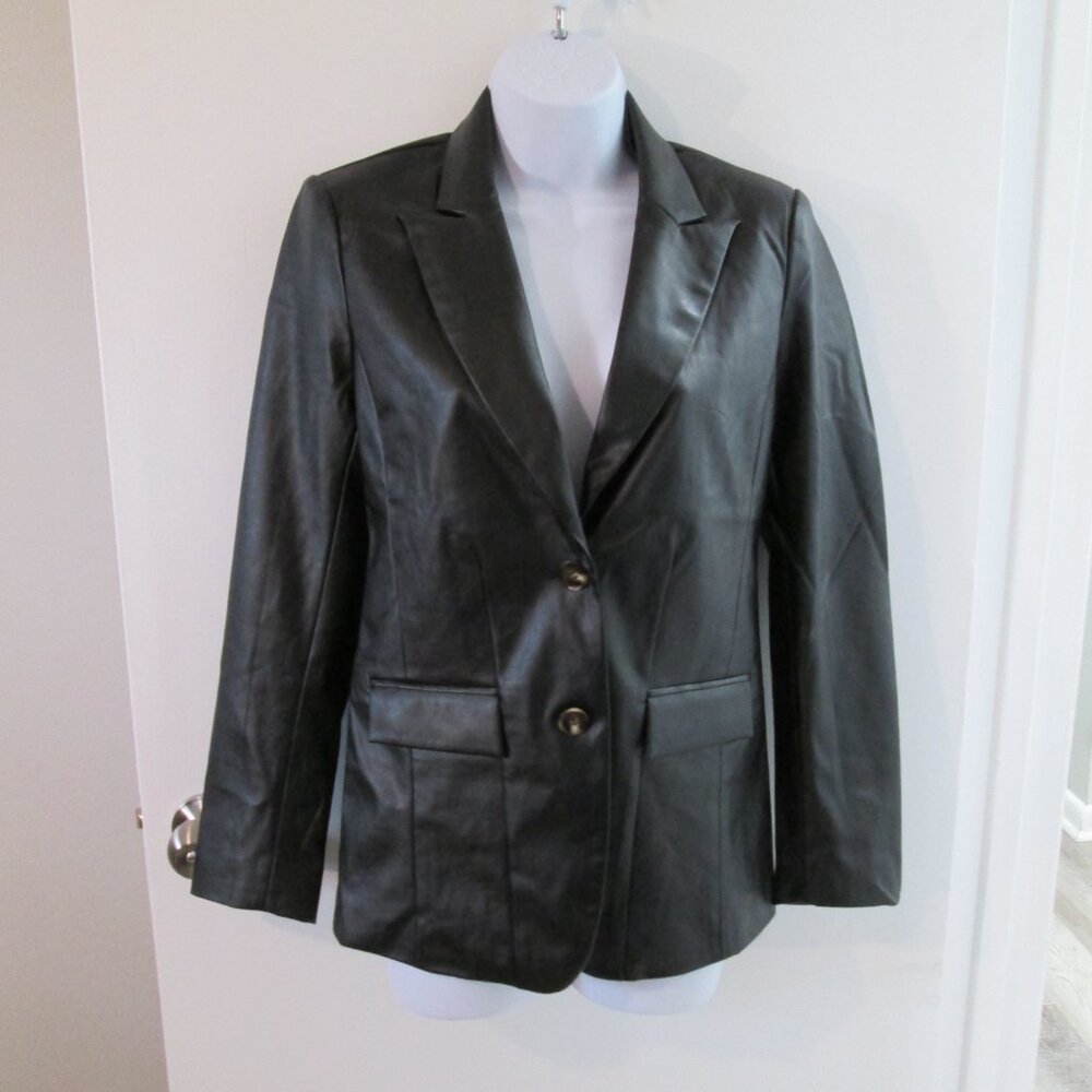 Gabrielle Union Faux Leather Blazer – XS – New With Tags - Picture 2 of 8